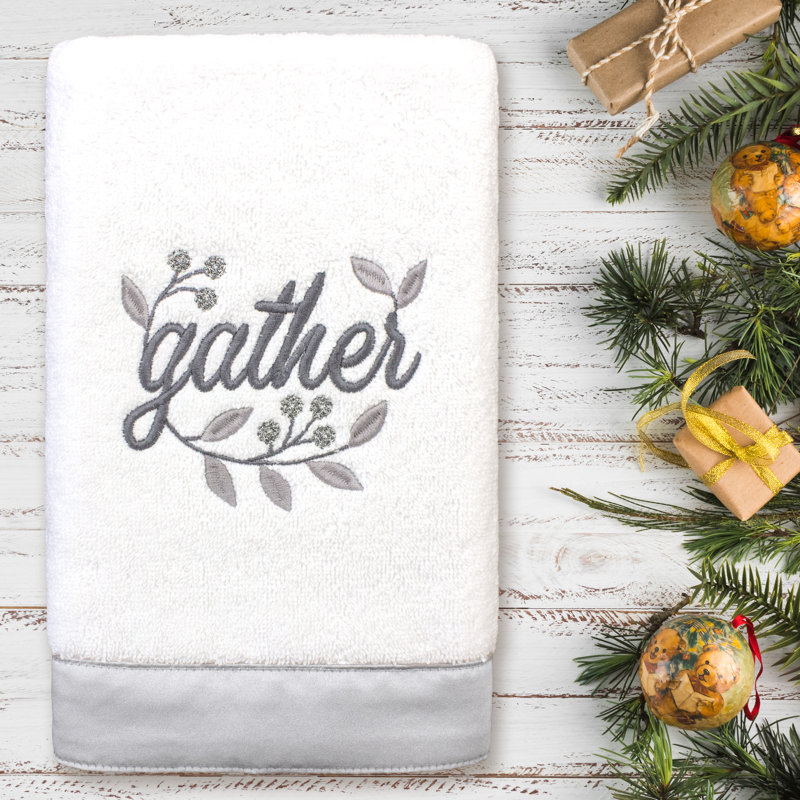 Midweight Hand Towel, White