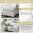 Latitude Run® 130" Modular Chenille Sectional Sofa Cloud Couches, Convertible Oversized Sectional Sleeper Sofa Bed-1844527625