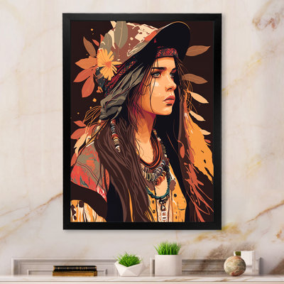 «Kilmersdon Contemporary Bohemian Woman III», reproduction sur toile