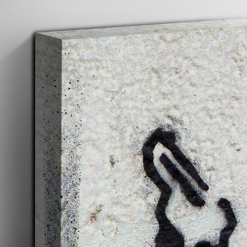 Banksy - Wrapped Canvas Print, 35cm H x 50cm W