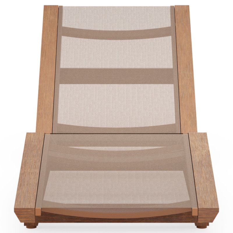 Sierra Outdoor Chaise Lounge, Graphite, White