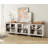 Scarlett Sideboard Cabinet With 6 Glass Doors, Buffet Cabinet With Adjustable Shelf-72826111