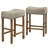 Hendina Upholstered Counter Stool with Solid Wood Frame