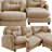 Chenille Cloud L-Shaped Sectional Sofa with Ottoman, Tufted Backrest & High-Density Foam, Soft Modular Couch Design for Living Rooms & Reading Nooks-1086884168