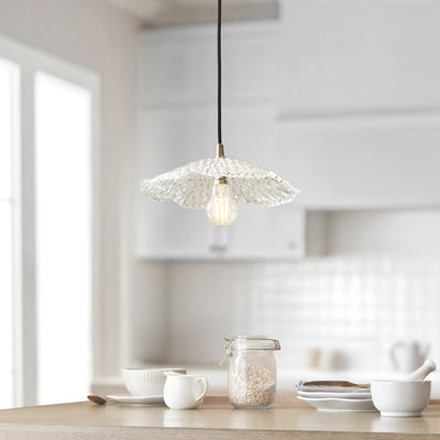 1 - Light Brushed Brass Pendant