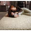 Jacinta Solid Colour Wool Hand Woven Shag Area Rug-848739243