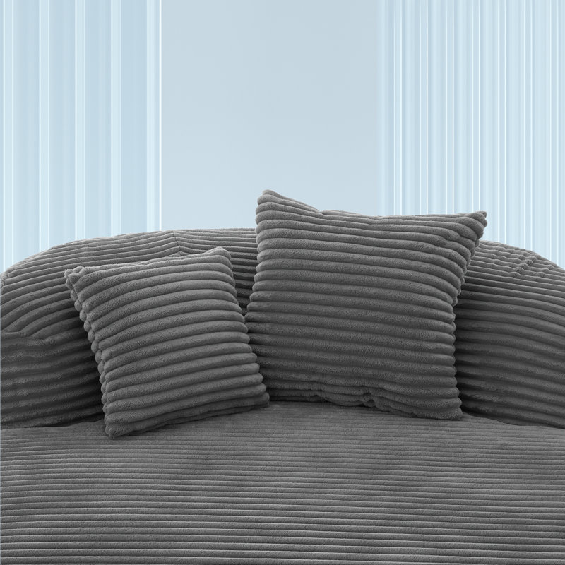 Causeuse-lit 51,6 po, Gris
