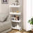 Slim Storage Cart 4 Tier, Storage Organizer Rolling Utility/ Mobile Shelving Unit Slide Out Storage Cart-1297406538
