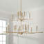 Lustre étagé de style bougie à 20 lumières 