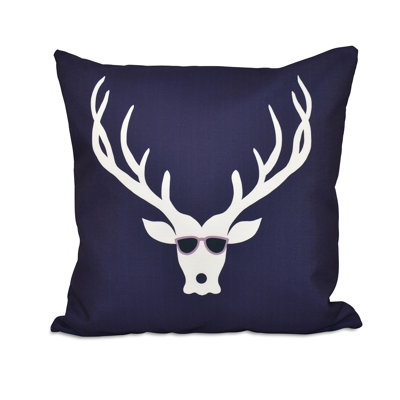 Housse de coussin carrée à imprimé de vacances leonis