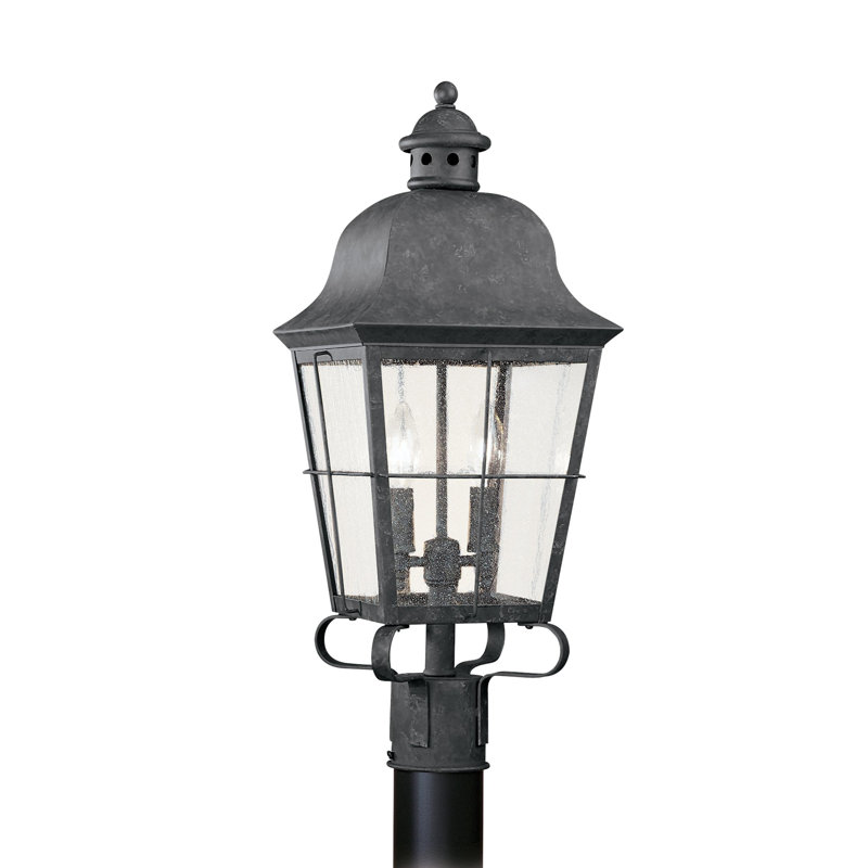 Chatham Two Light Outdoor Post Lantern from Generation Lighting , Oxidized Bronze, No
