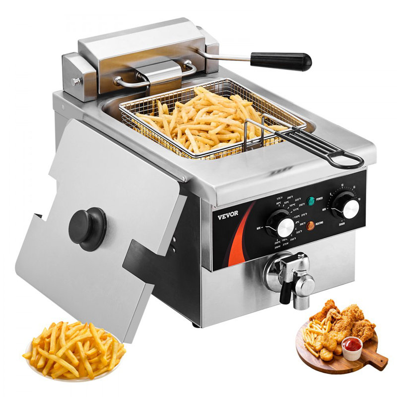 Friteuse électrique commerciale à poser 1750W 9Qt / 8,5 L