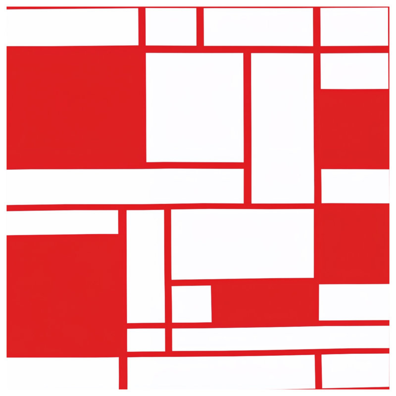 Couvertures rectangulaires rouges et blanches, 50in W x 60in H