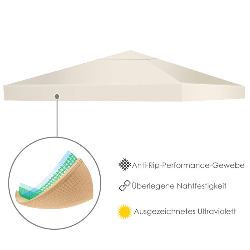 Callimont Dakota Fields Polyester Replacement Canopy, Beige