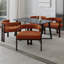 Fauteuil en tissu chenille avec dossier ouvert-796738175