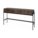 55.5'' Solid Wood Top Console Table