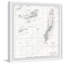 Carte de Key West et Adjacent Keys II - impression encadrée sur papier-827475923