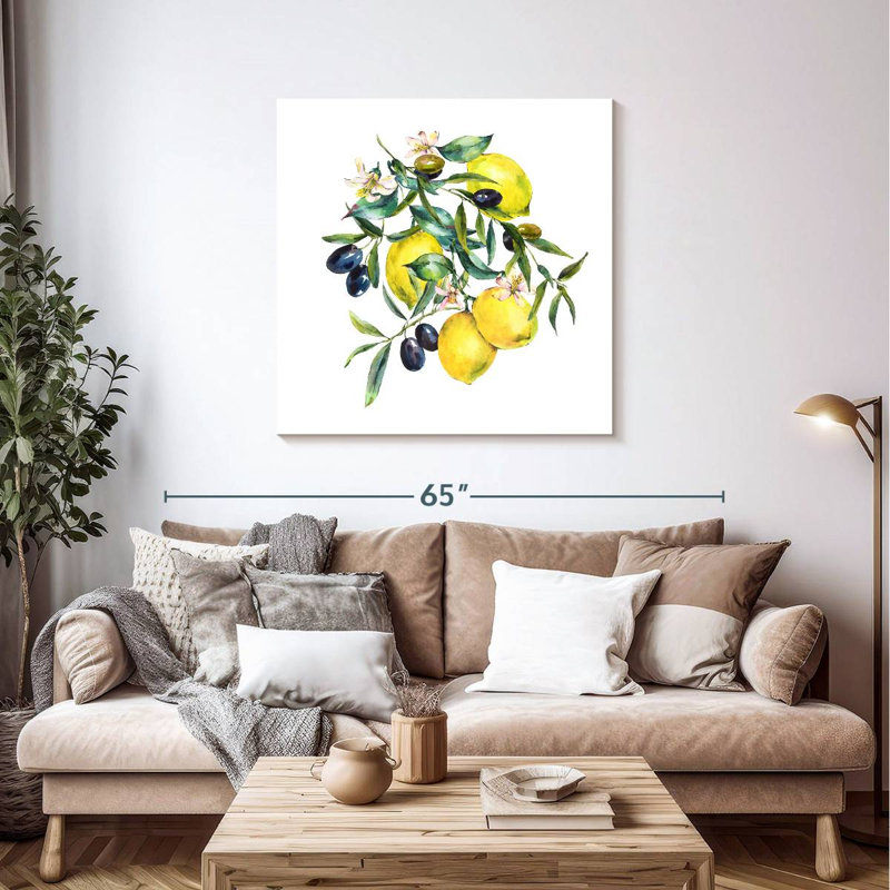 Yarlin Olives d'été et citrons, H 39 po x l 39 po