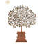 Magnifique arbre mural Tulsi en laiton