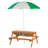 Elazer Kids Solid Wood Outdoor Table Or Chair and Chair Set