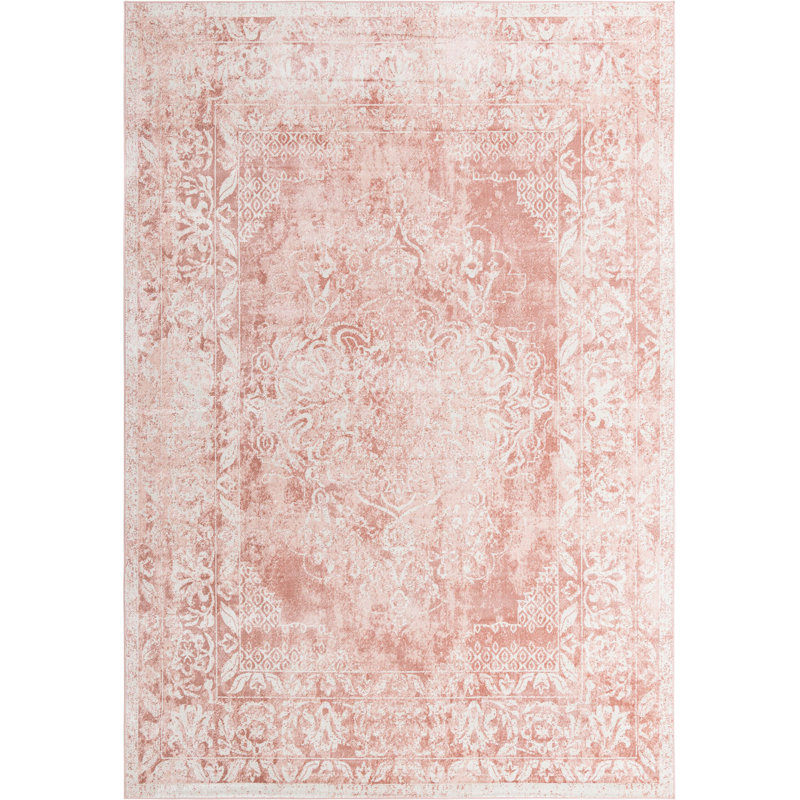 Tapis contemporain Contemporary Ostby rose, Rectangle 10 pi x 14 pi