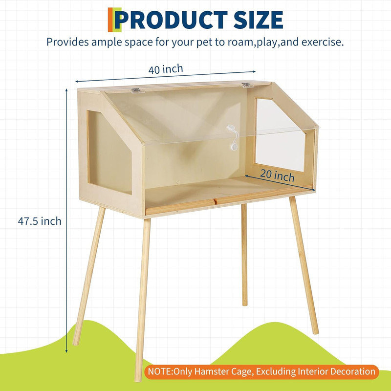 Hamster Cage Hammock, 120.7cm H x 101.6cm W x 50.8cm D