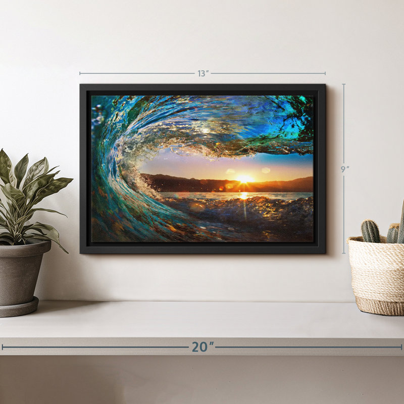 Ocean Wave Canvas Print, 9" H x 13" W