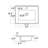 Integrated white ceramic basin