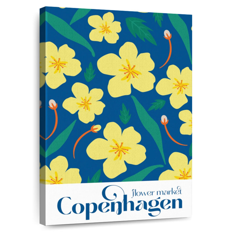 Harnek Copenhagen Flower Market Poster, 36" H x 24" W