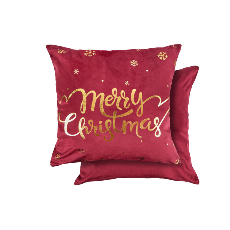 Caitlyn Square Cushion, Red