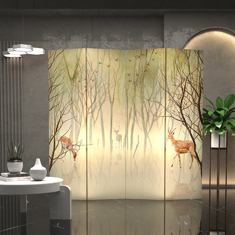 Cloison pliante 70,87 "simple et moderne, 70.87" H x 62.99" W x1.18" D