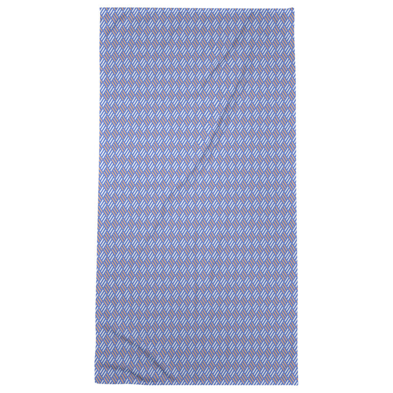Katelyn Elizabeth Bath Towel, Blue/Orange