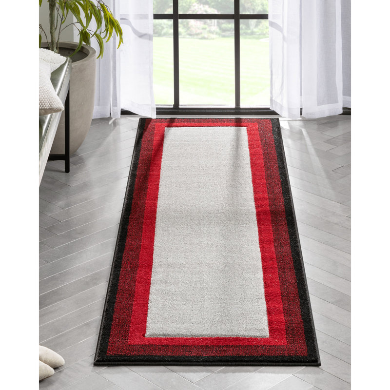 Astrid Geometric Synthetic Area Rug, Runner 67 x 220 cm