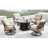 Mccomas Outdoor 5 - Piece Conversation Set