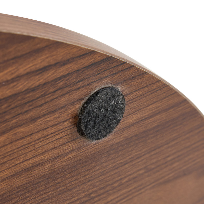 Table basse en verre Creative, Clear/Walnut