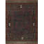 Rectangle Hand Knotted Pile Allover Geometric 1890s Wool Blue Antique Rug