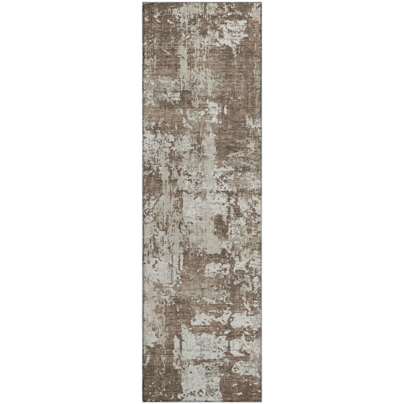 Premium Machine Washable Mayfield AMF1008 Abstract Rug, Runner 2'3" x 7'6"