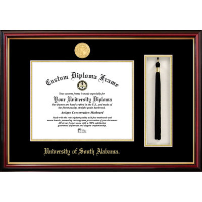 Evyonne Brown Wood Embossed Shadow Box Picture Frame with Mat
