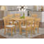Ensemble de table de cuisine 5 pièces pour 4 personnes comprenant une table de salle à manger rectangulaire avec rallonge papillon et 4 chaises de salle à manger en tissu de lin, chêne-18323688-18323691-99527778