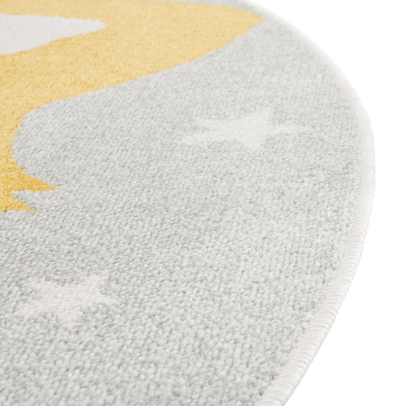 Round Polypropylene Plastic Rug, Round 7'10"