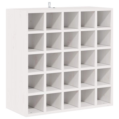 Solid Wood Open Shelving Wine Bottle Rack