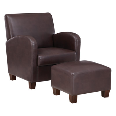 Fauteuil et repose-pieds Aiden