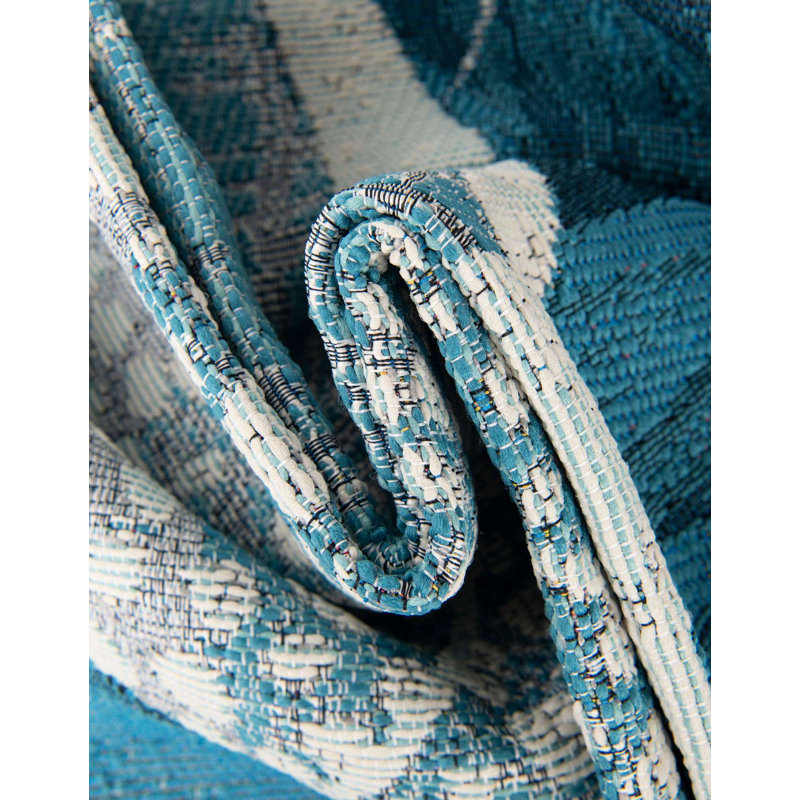 Keazia Indoor/Outdoor Area Rug, Square 7'10"