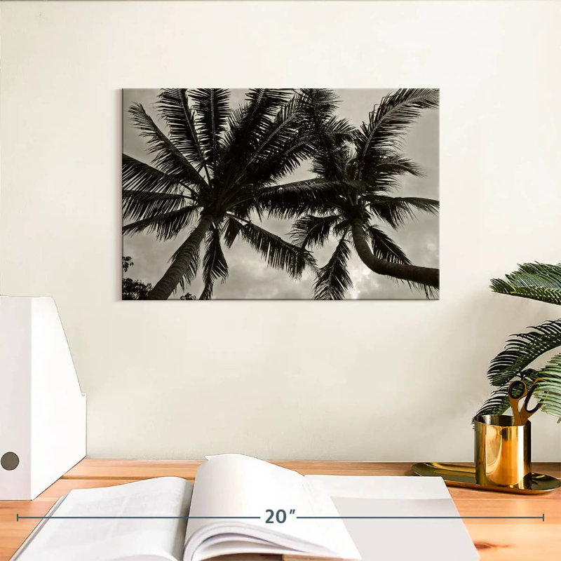 Harnek Palms At Night V, H 8 po x l 12 po