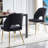 17.71'' H Velvet Upholstered Side Chair-692665375