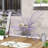  Butterfly Shaped Metal Outdoor Patio Chair, Decorative Hollow Iron Garden Accent Bench for Yard Porch Balcony, Multiple Color Options-457598794