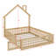Lit plateforme avec garde-corps Wood House-475240714