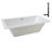 66'' x 34'' Acrylic Soaking Drop-In Bathtub, Drain Included-97544387
