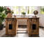 Railway Solid Wood Writing Desk-103844736