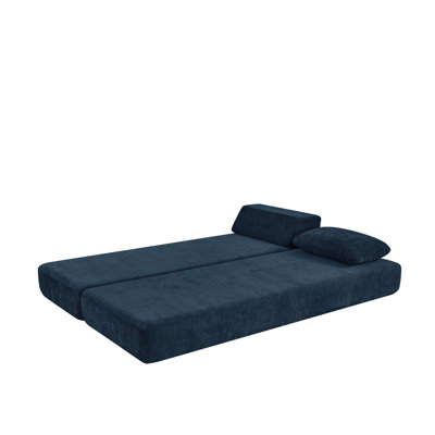 Convertible Daybed &Guest Bed Fold Out Sleeper With Queen Size Mattress